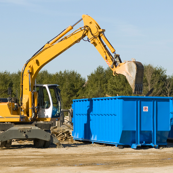 are there any restrictions on where a residential dumpster can be placed in Poestenkill